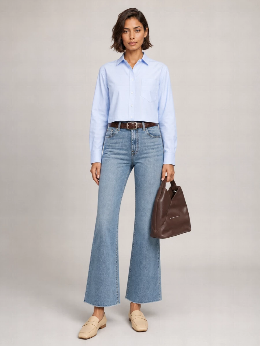 7 For All Mankind Denim Cropped Jeans