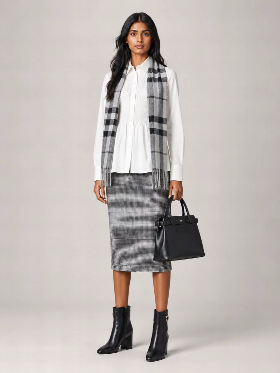 Ermanno Scervino Wool High-Rise Knee-Length Pencil Skirt