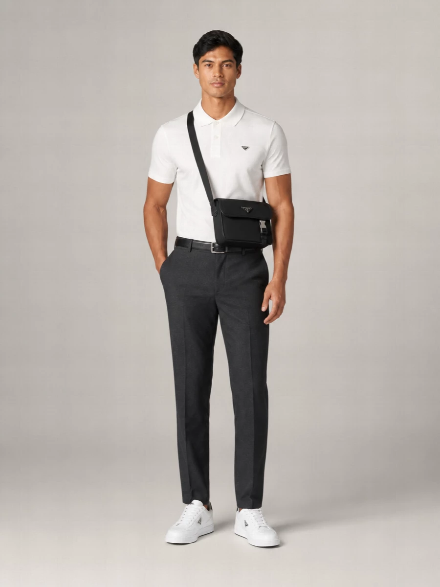 Prada Cotton Piqué Polo Shirt