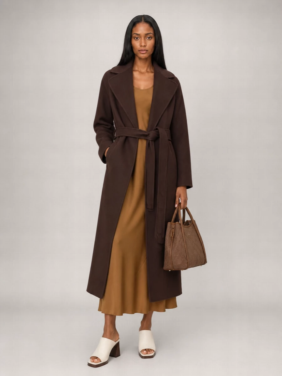 S Max Mara Virgin Wool Single-Breasted Coat