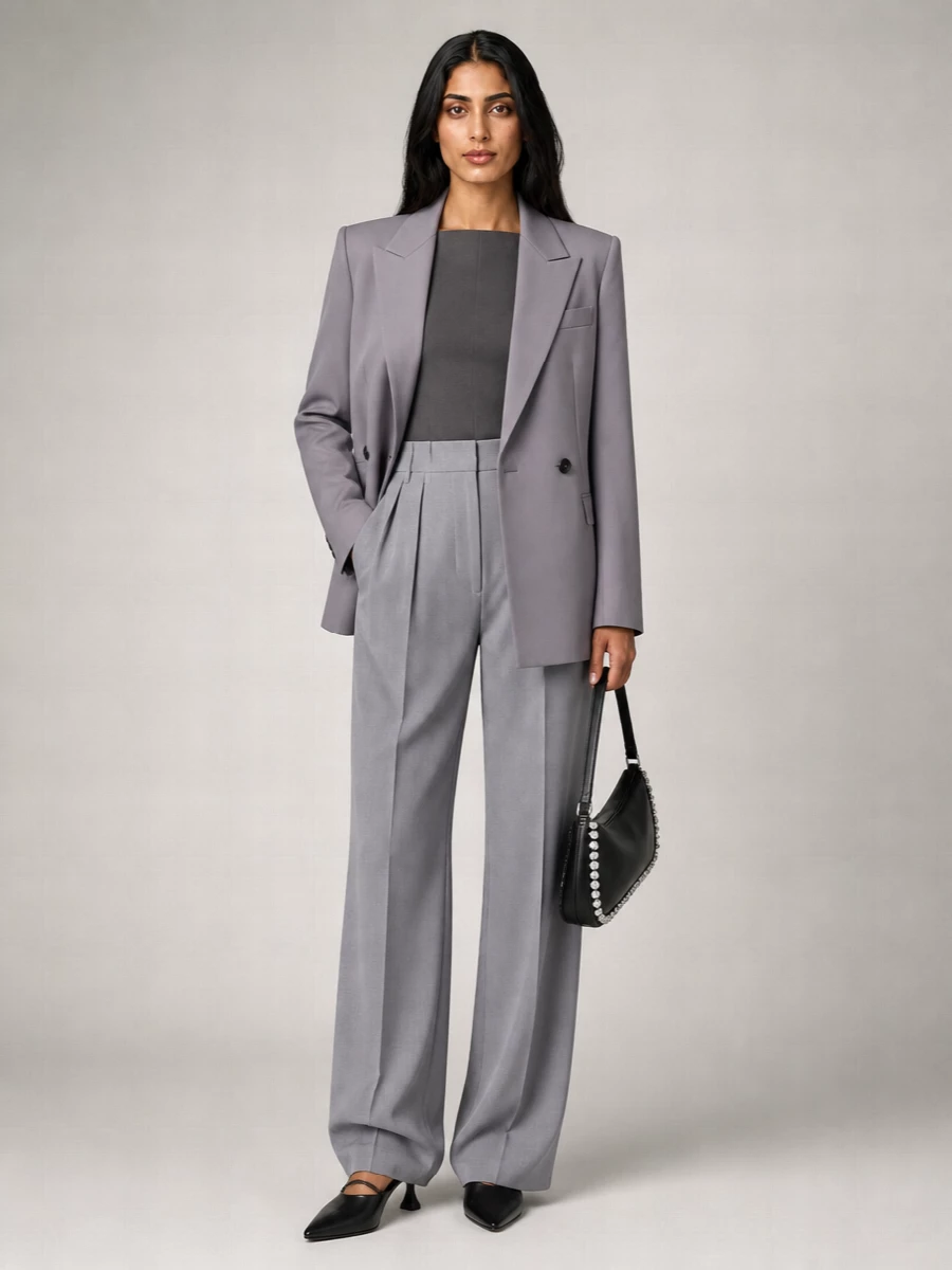 Jil Sander Wool Double-Breasted Blazer