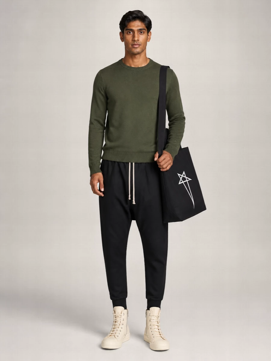 Rick Owens Virgin Wool Crew-Neck Sweater
