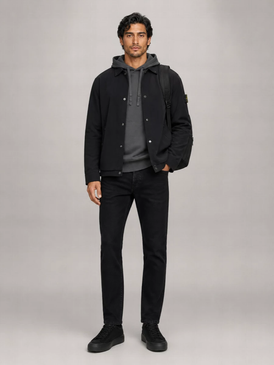 Stone Island Down Single-Breasted Coat
