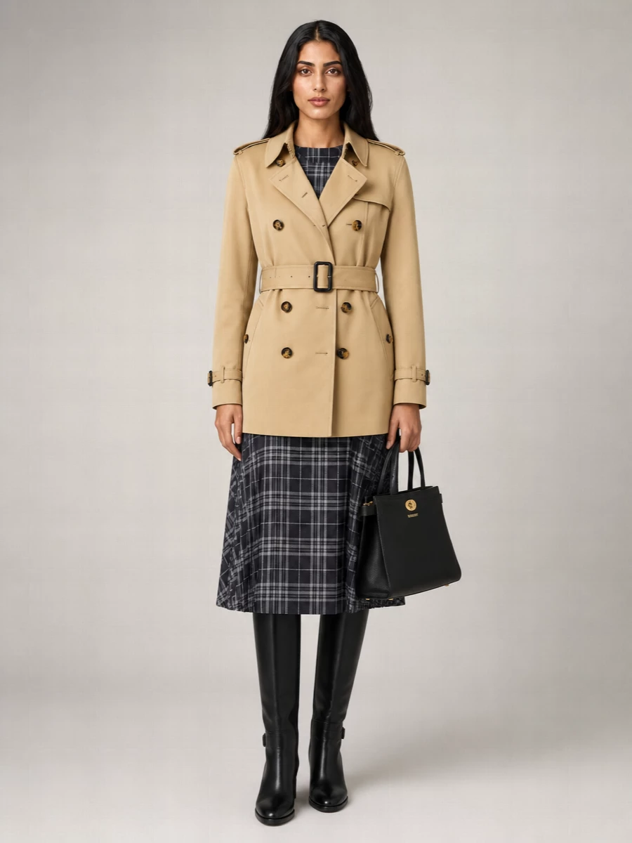 Burberry Leather Knee-High Boots