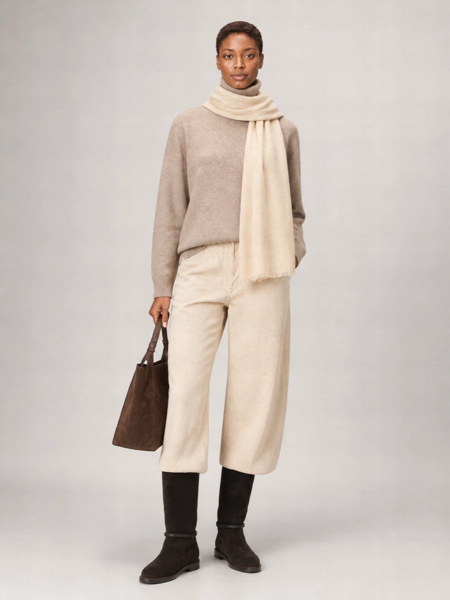 Brunello Cucinelli Cashmere Cropped Turtleneck Sweater