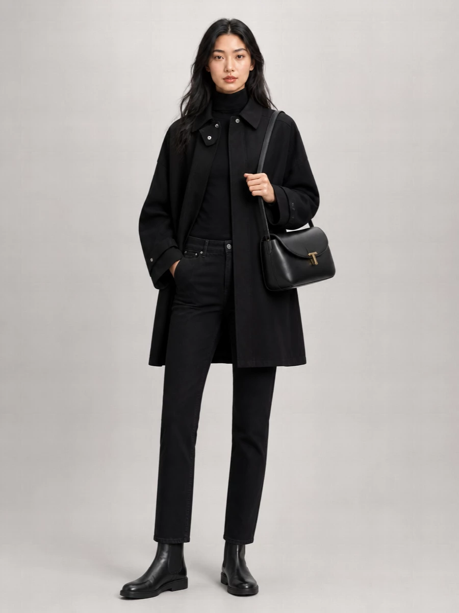 Totême Organic Cotton Oversized Trench Coat