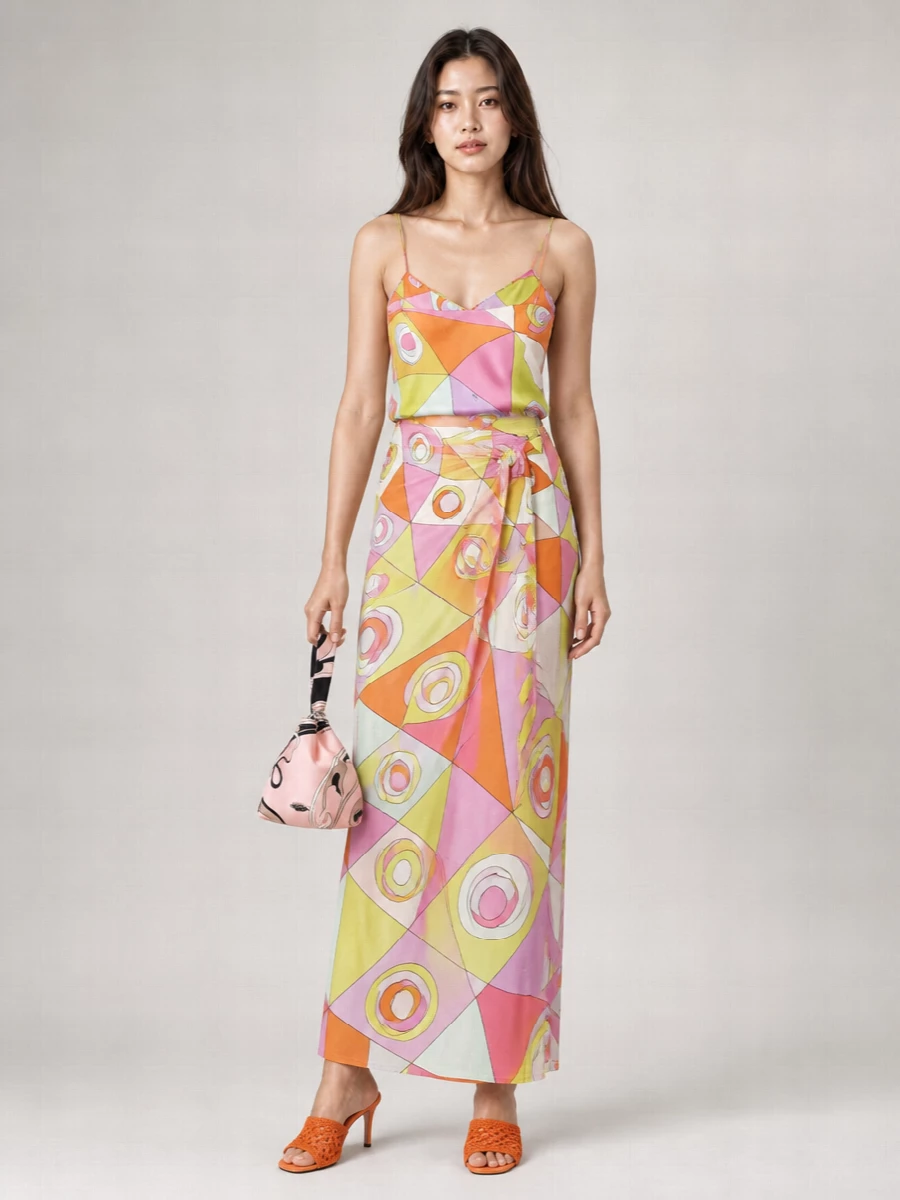 Pucci Printed Wrap Skirt