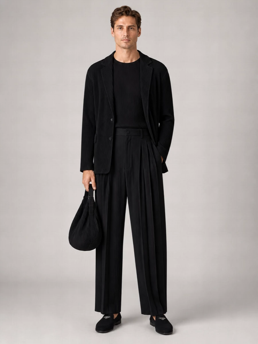Homme Plisse Issey Miyake Pleated Crossbody Bag