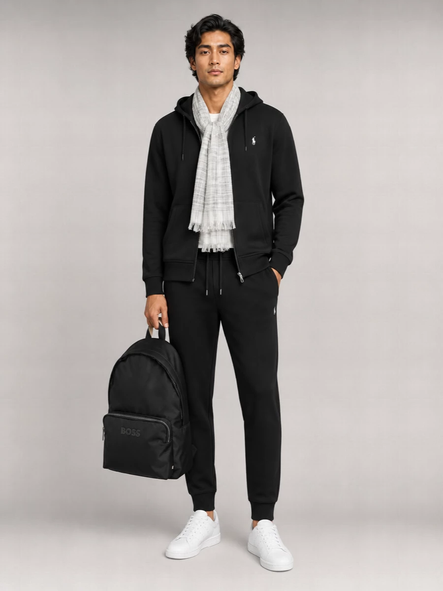 Ralph Lauren Cotton-Blend Zip-Up Hoodie
