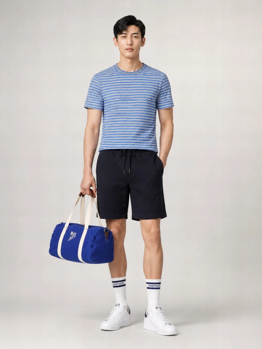Paul Smith Striped Cotton Crew Neck Short-Sleeve T-Shirt