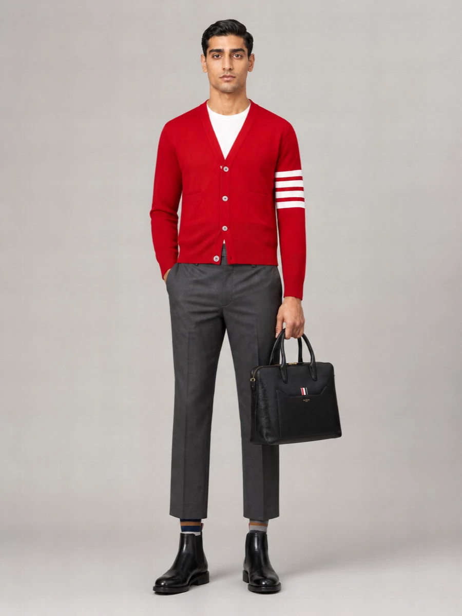 Thom Browne Cashmere Crewneck Jacket