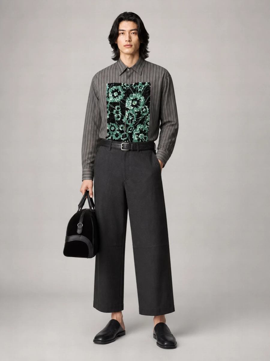 Dries Van Noten Viscose Embroidered Shirt