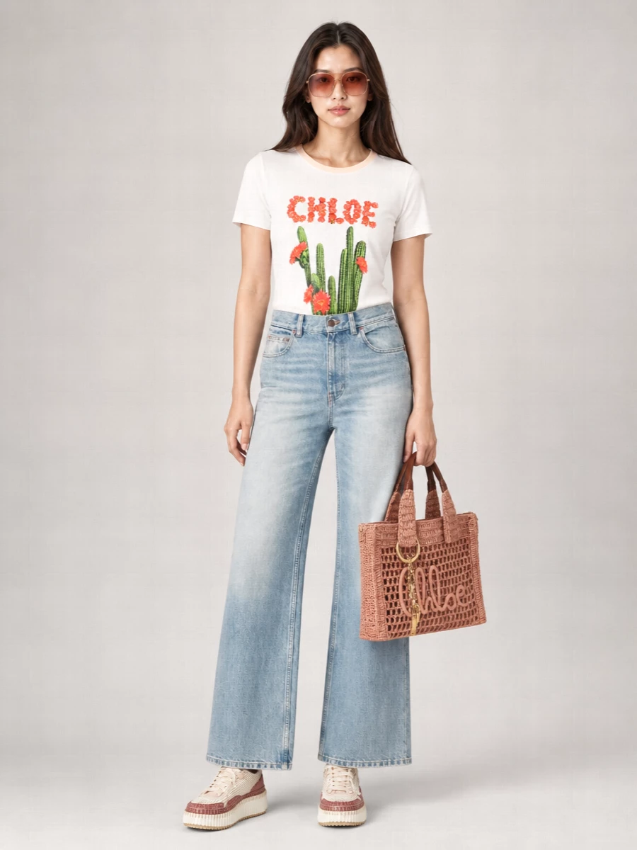 Chloé cotton short-sleeve t-shirt