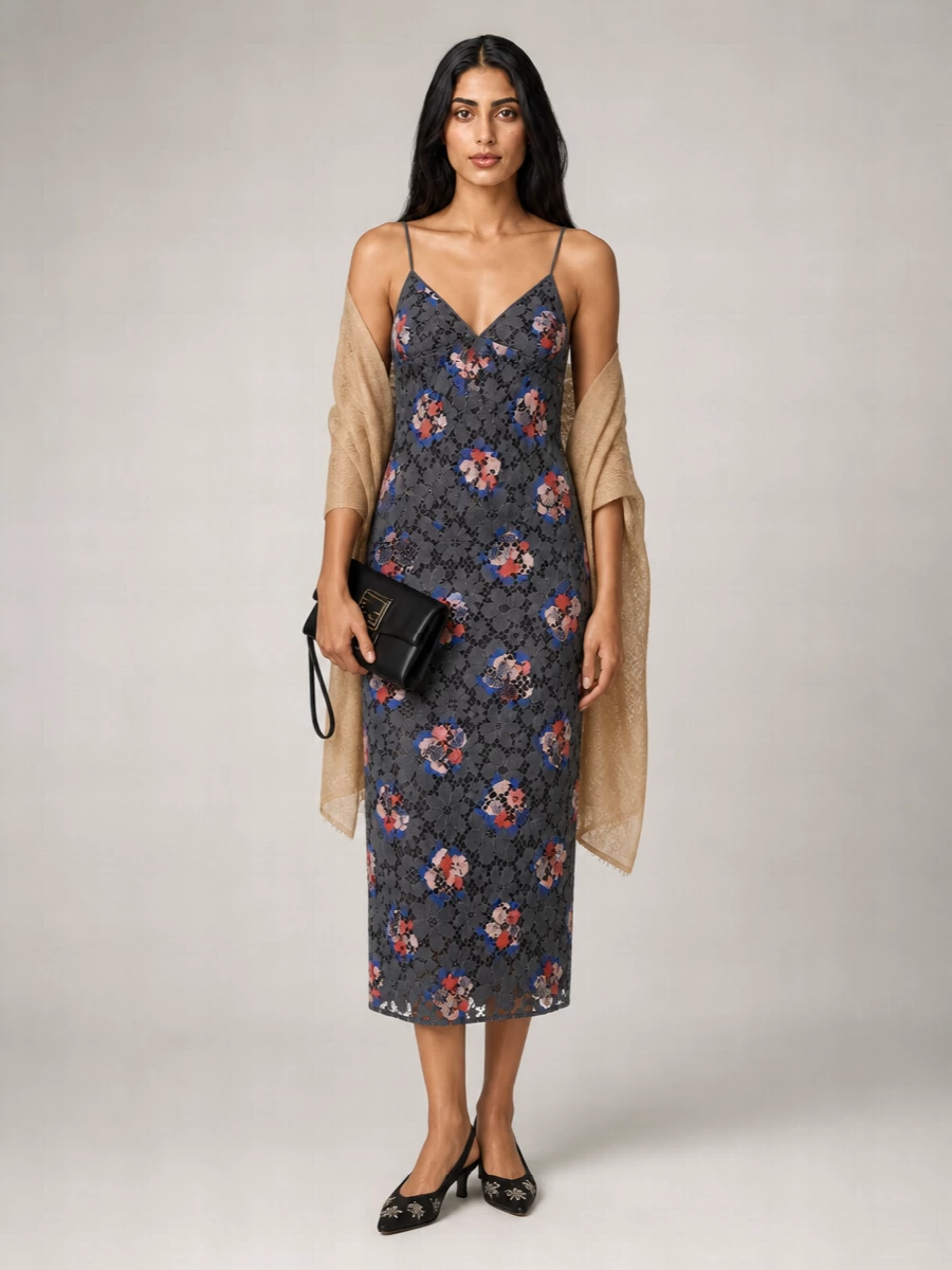 Fendi Printed Midi Dress