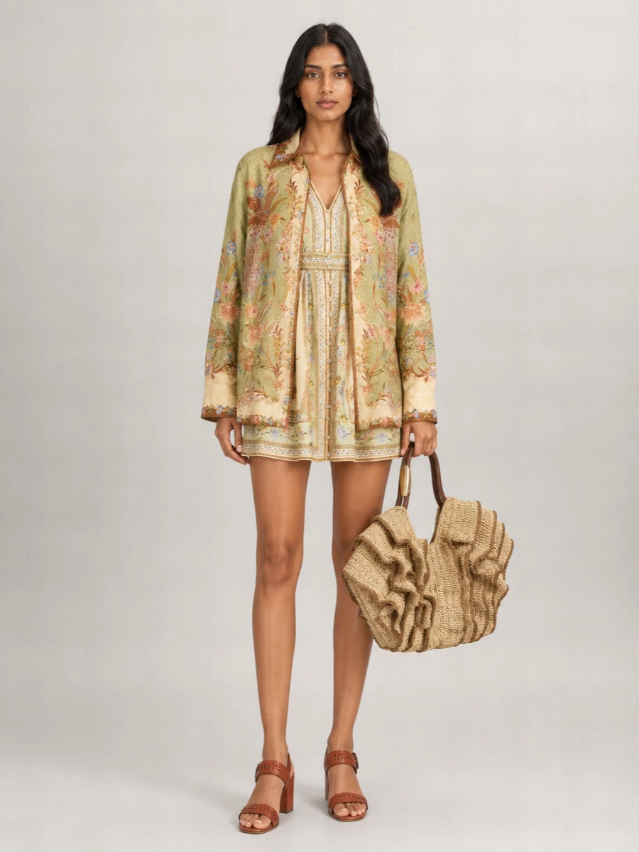Zimmermann Silk Floral-Print Shirt