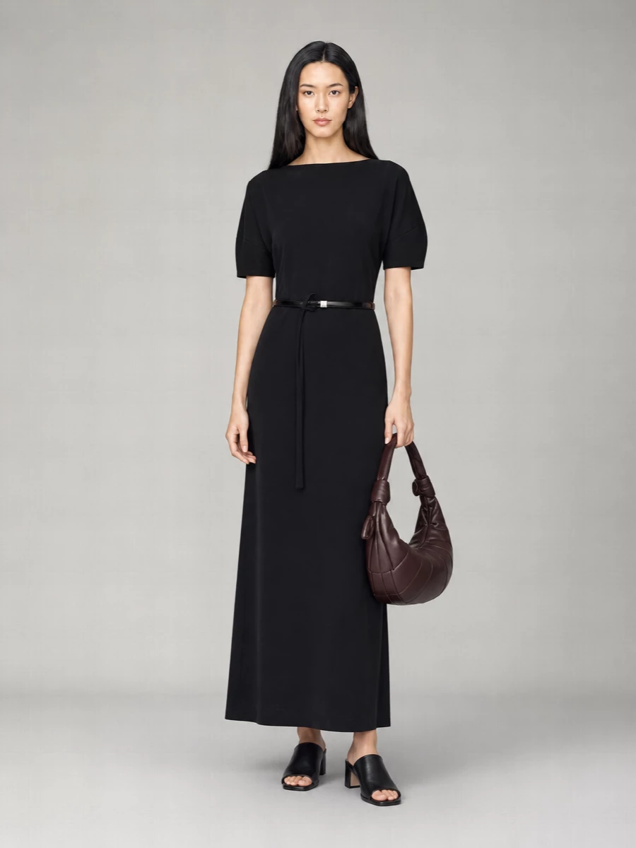 Lemaire Cotton And Linen Midi Dress
