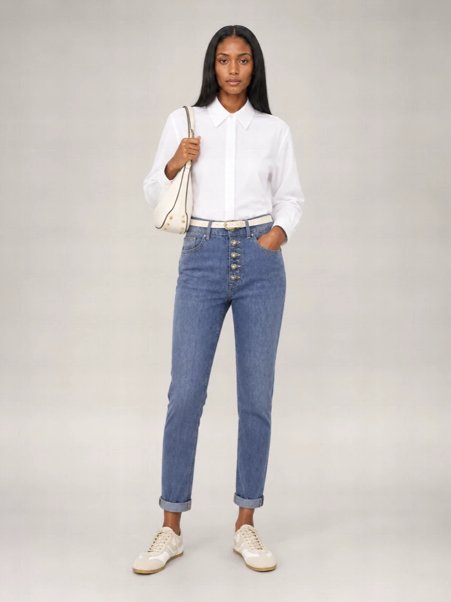 Dondup Lyocell Loose Jeans