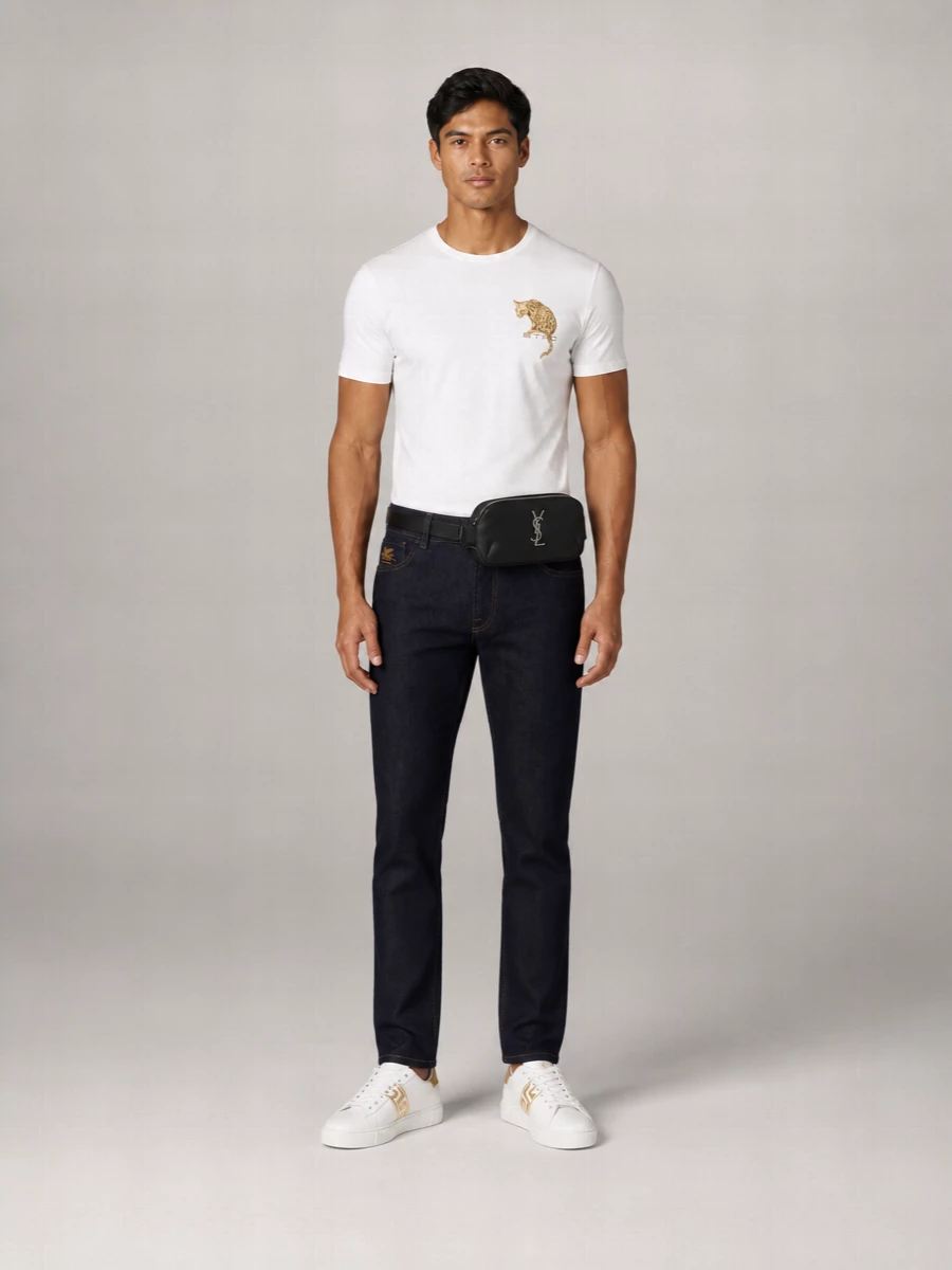 Versace Leather Low-Top Sneakers