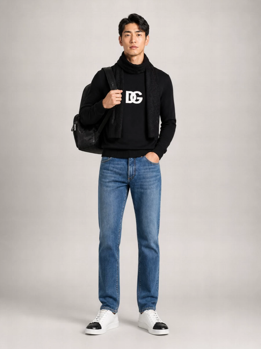 Dolce&Gabbana Wool Crew Neck Sweater