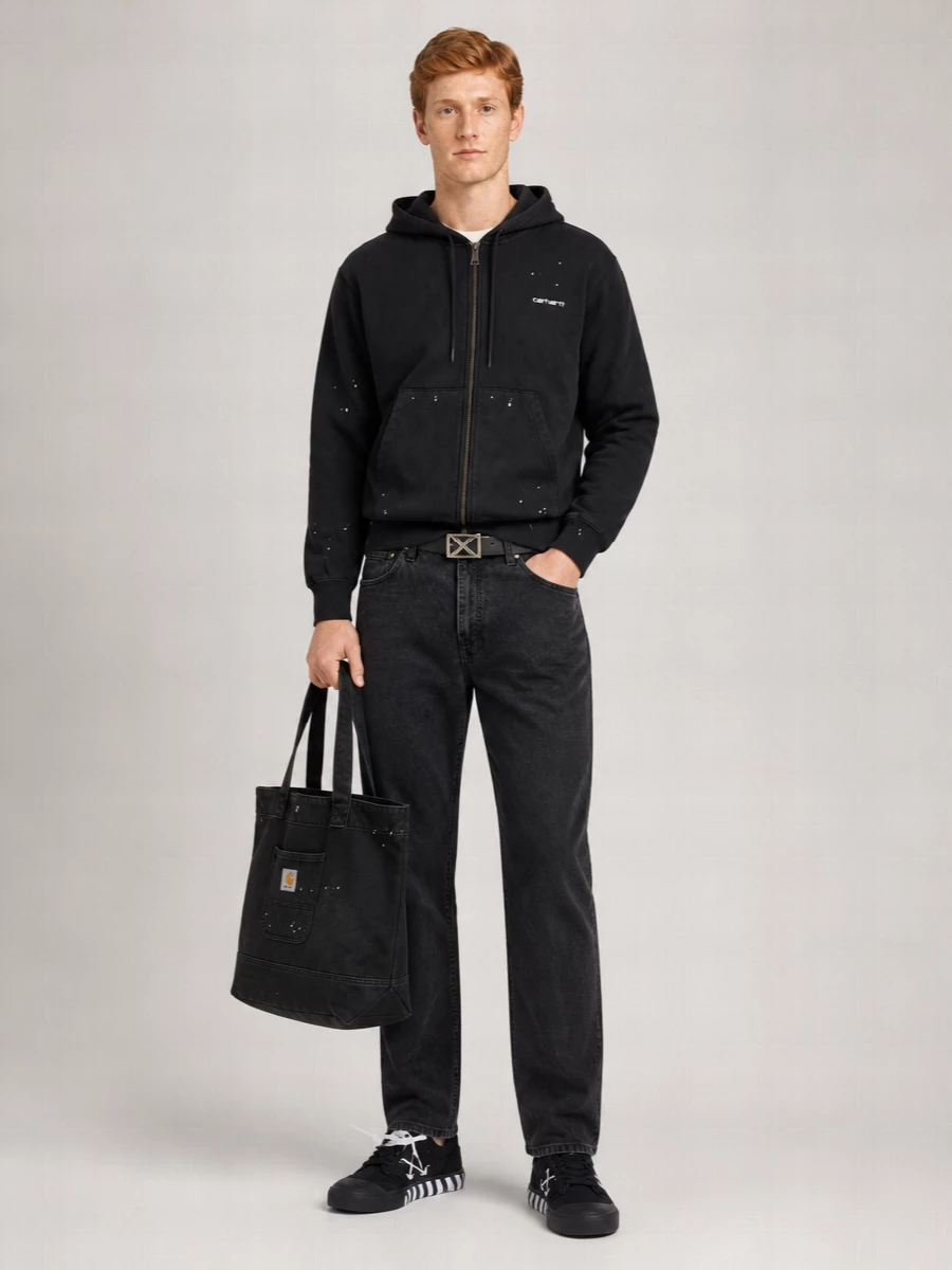 Carhartt Wip Cotton Zip Up Hoodie