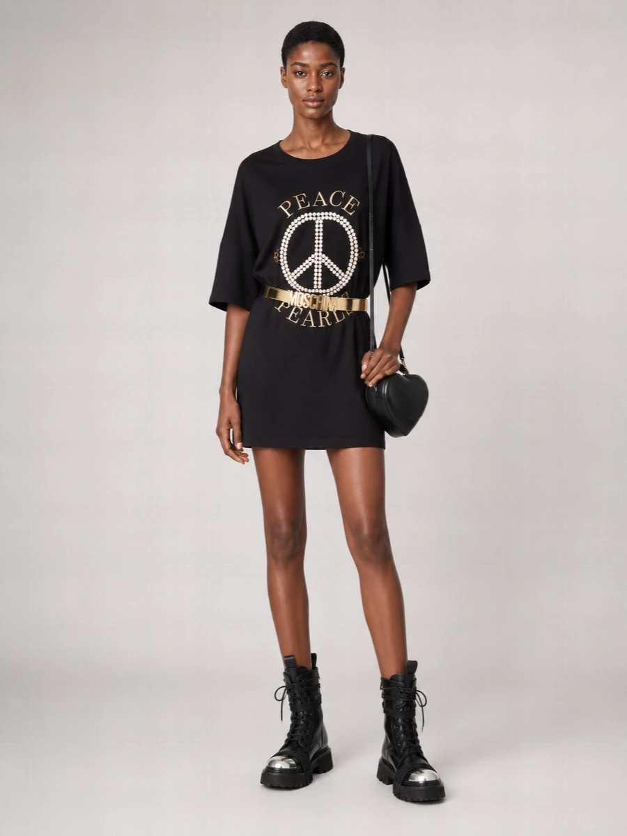 Moschino Cotton Oversized Mini Dress