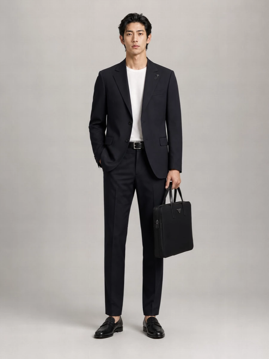 Lardini Virgin Wool Tailored Trousers