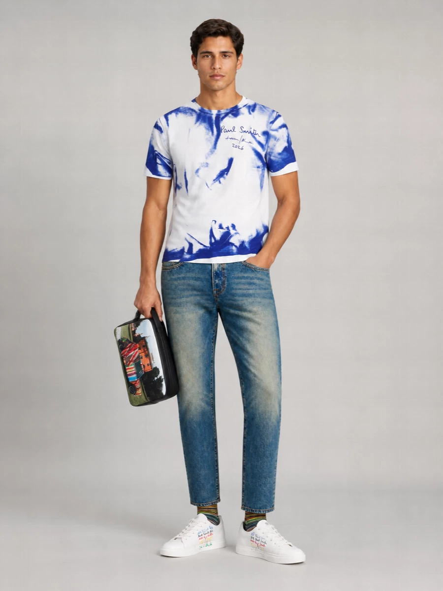 Paul Smith Printed Cotton T Shirt