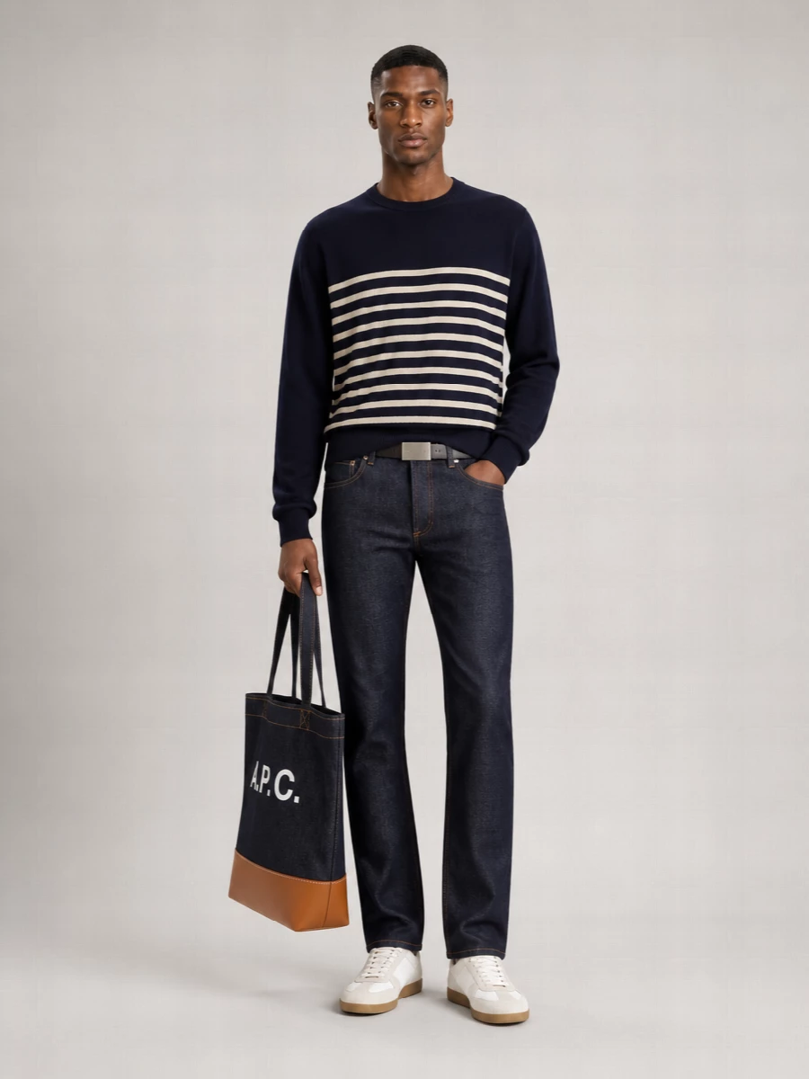 A.p.c. Cotton Straight-Leg Trousers Petit Standard