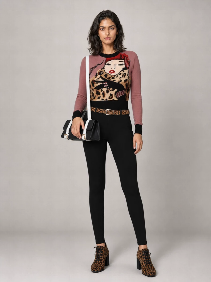 Dolce&Gabbana Leopard Embossed Leather Belt
