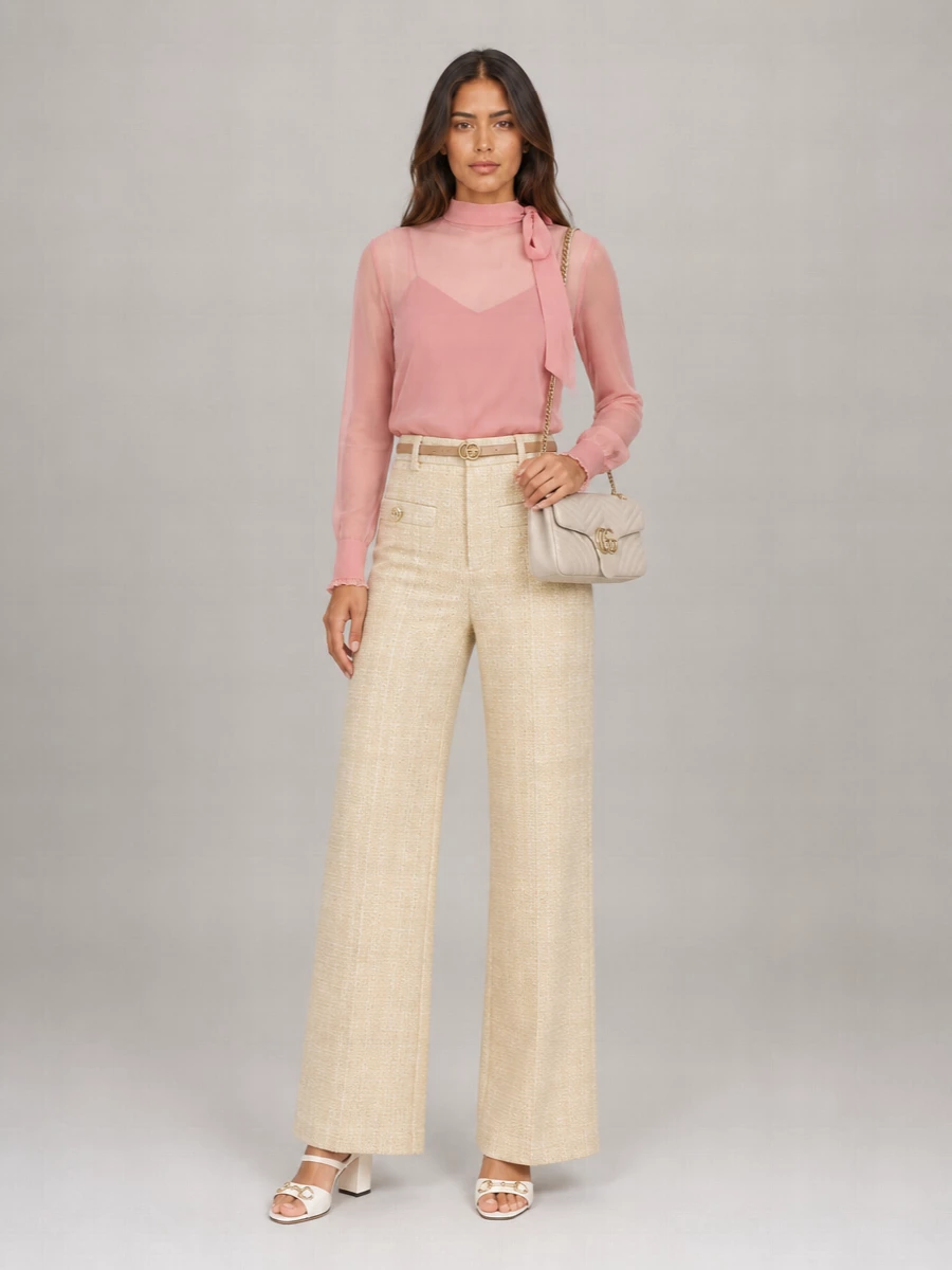 Gucci Silk Crepe Blouse