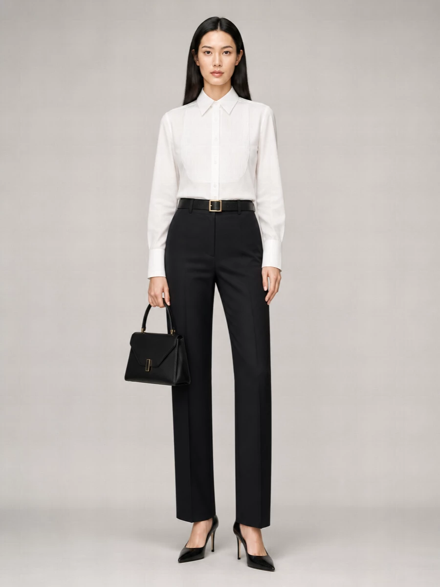 Ermanno Scervino Crepe Straight Trousers