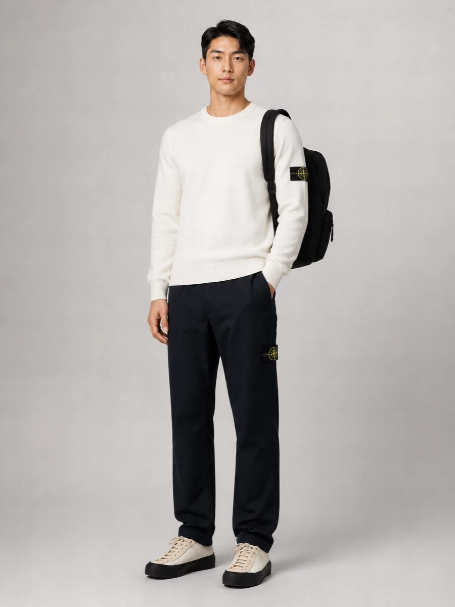 Stone Island Loose-Fit Cotton Jumper