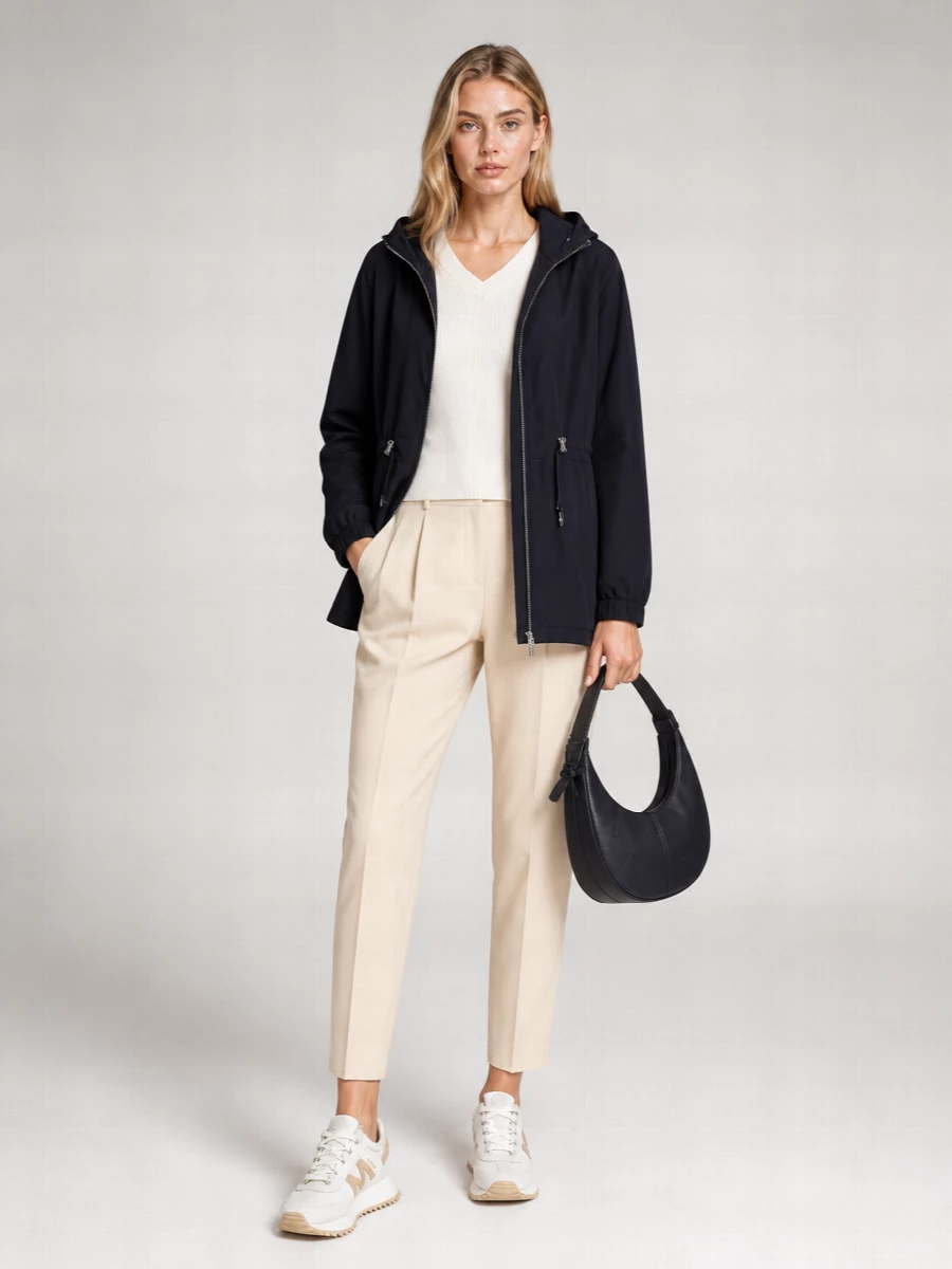 Moorer Polyester Parka Coat