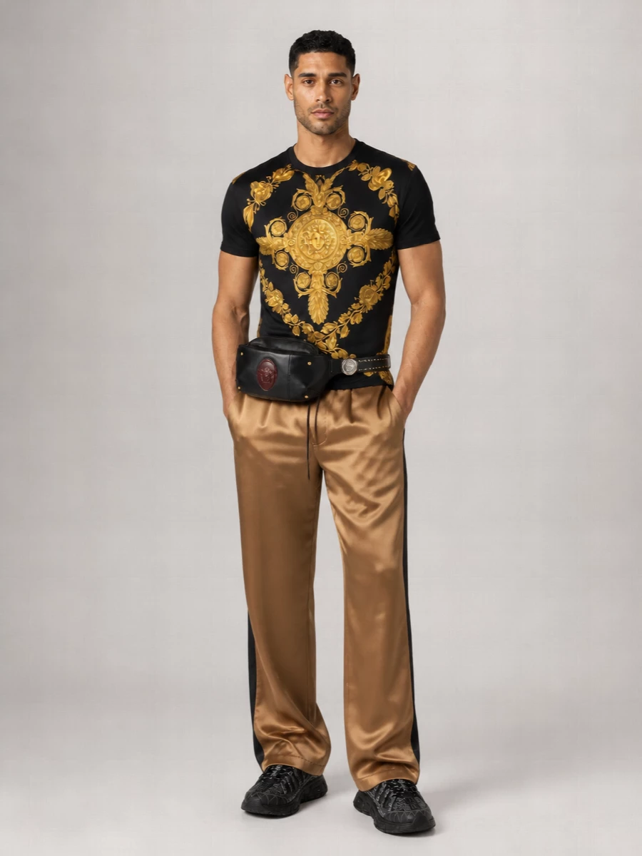 Versace Studded Leather Belt