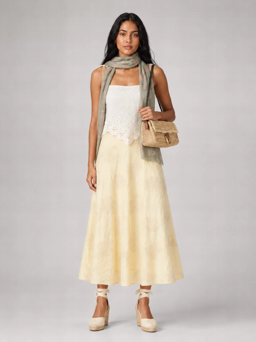 Rotate Cotton Mini Skirt