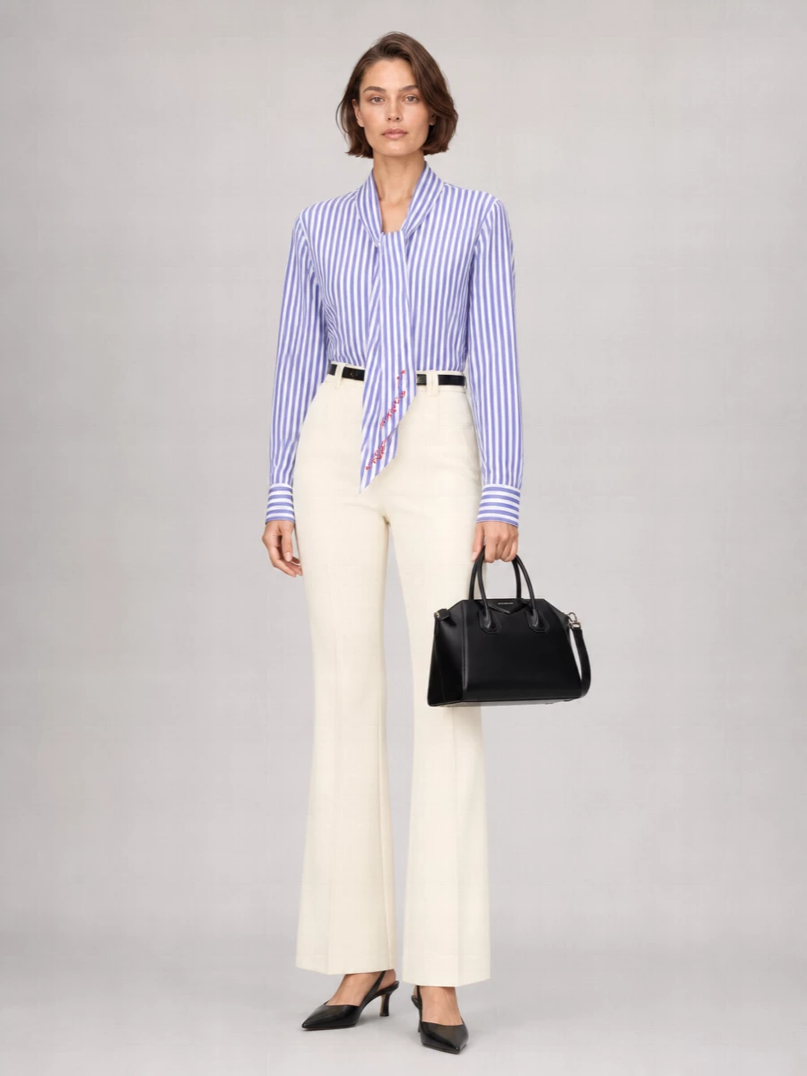 Givenchy Leather Twisted Ribbon Pumps