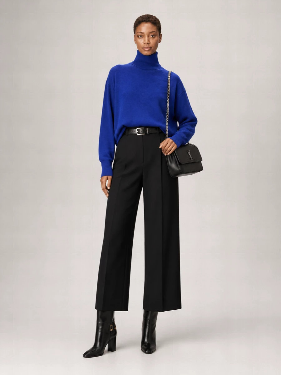 Saint Laurent Large Niki Bag With Chain Strap And Textured Finish