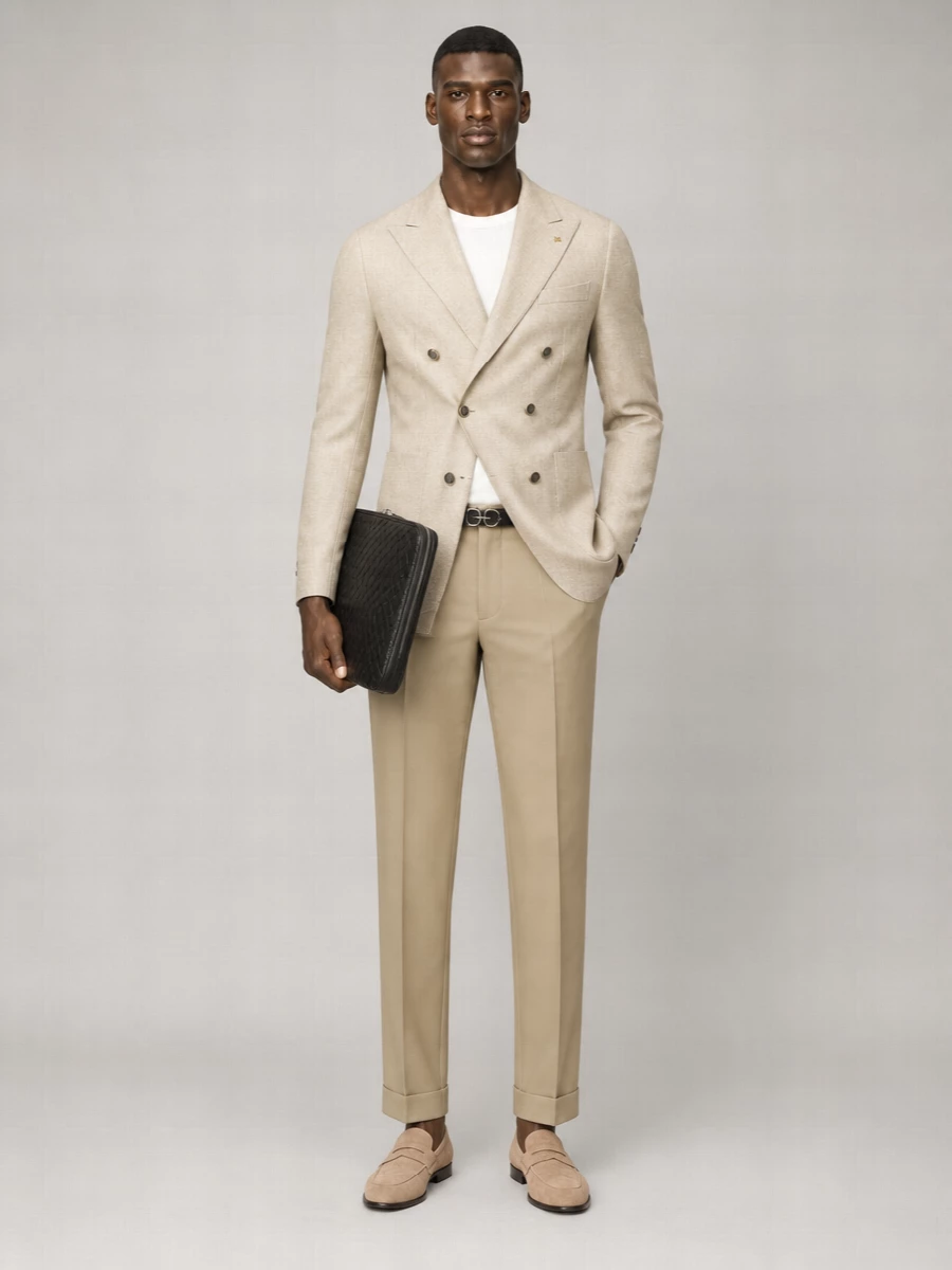 Pt Torino Virgin Wool Mid-Rise Straight-Leg Tailored Trousers