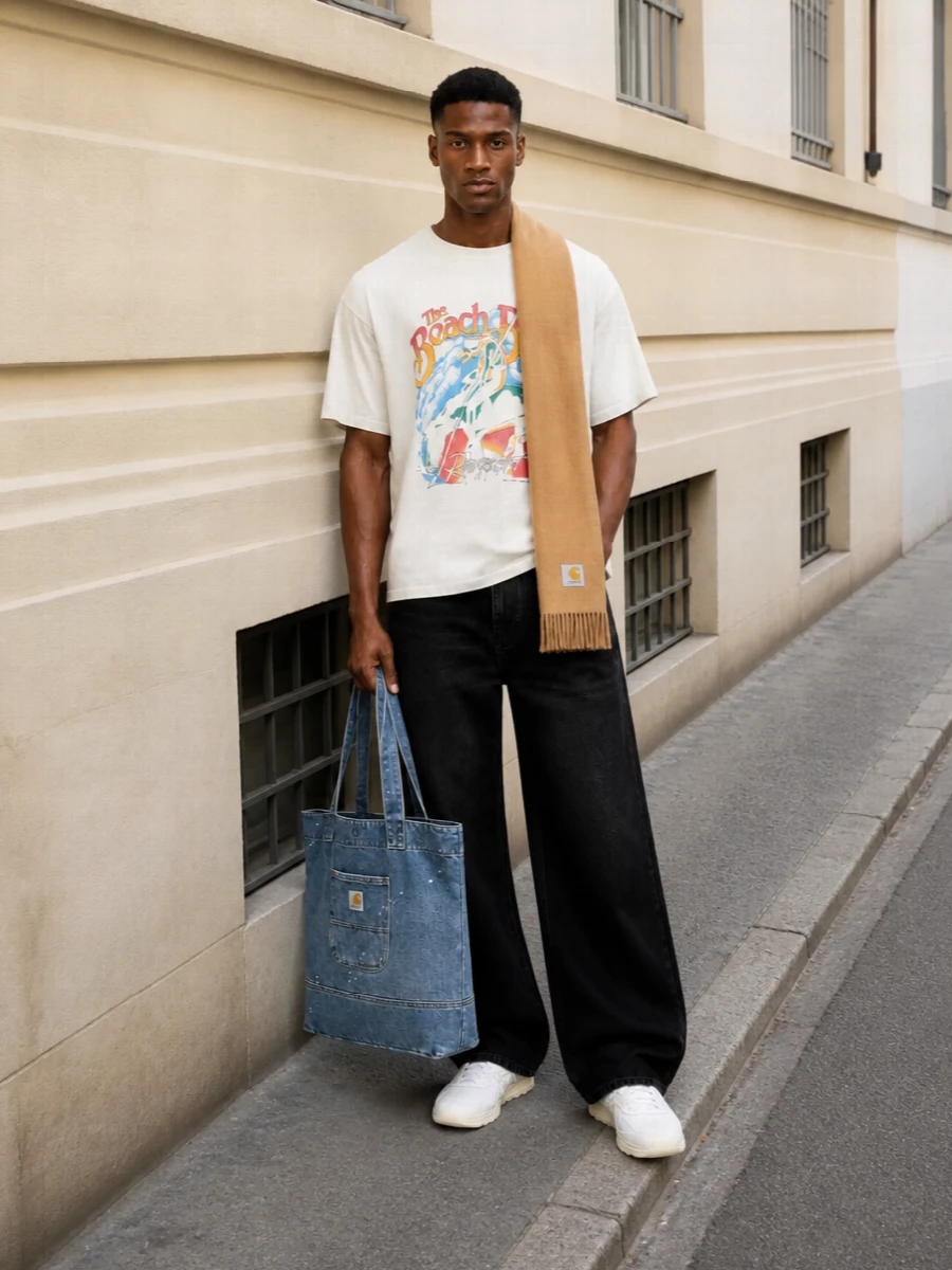 Represent beach boys tee diesel jeans outfit