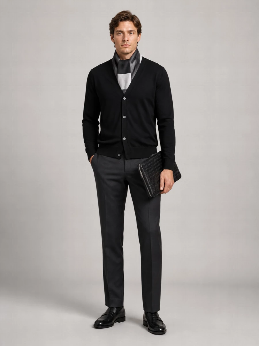 Lardini Fine-Knit Cardigan