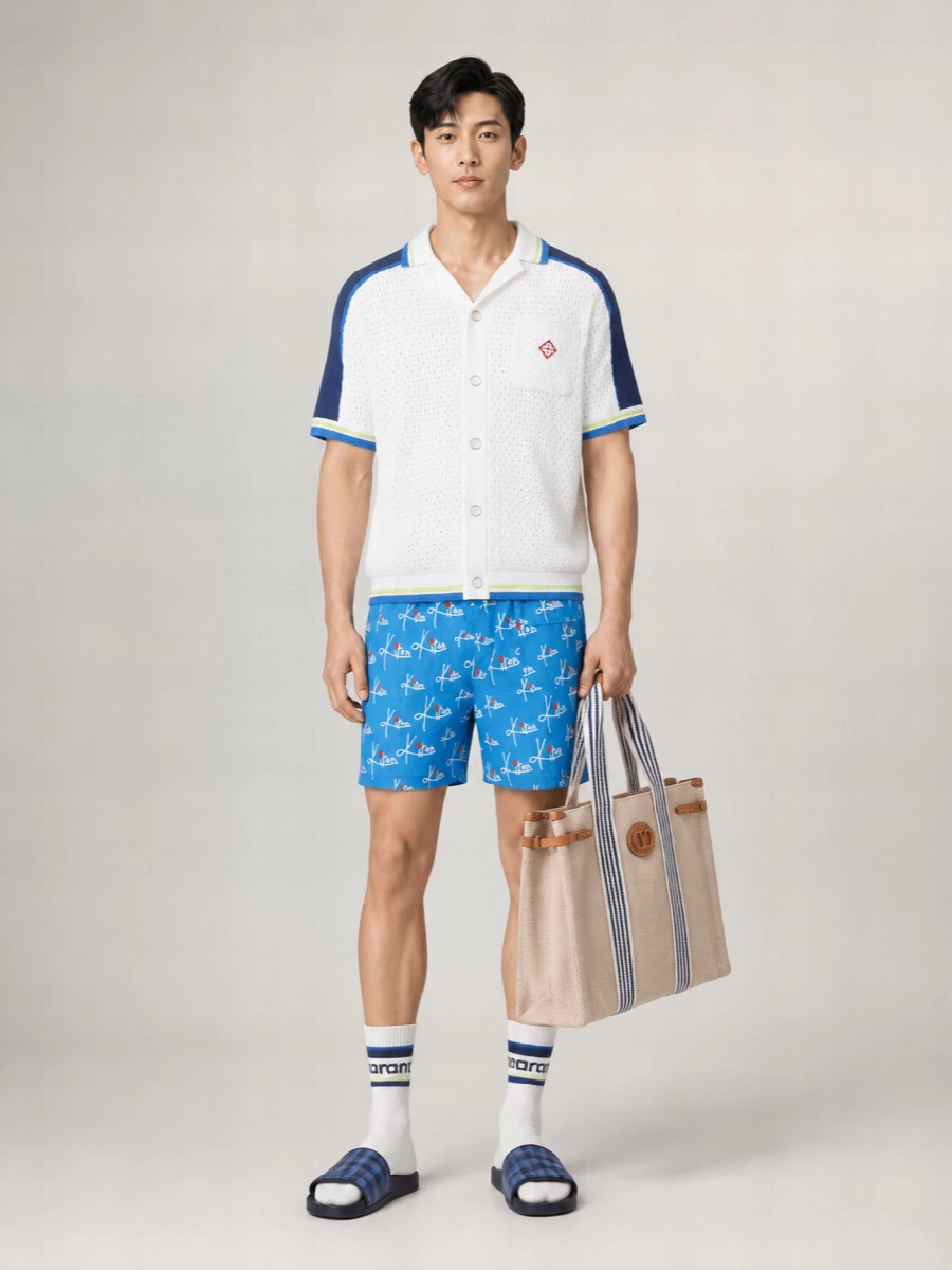 Kiton Patterned Swim Shorts