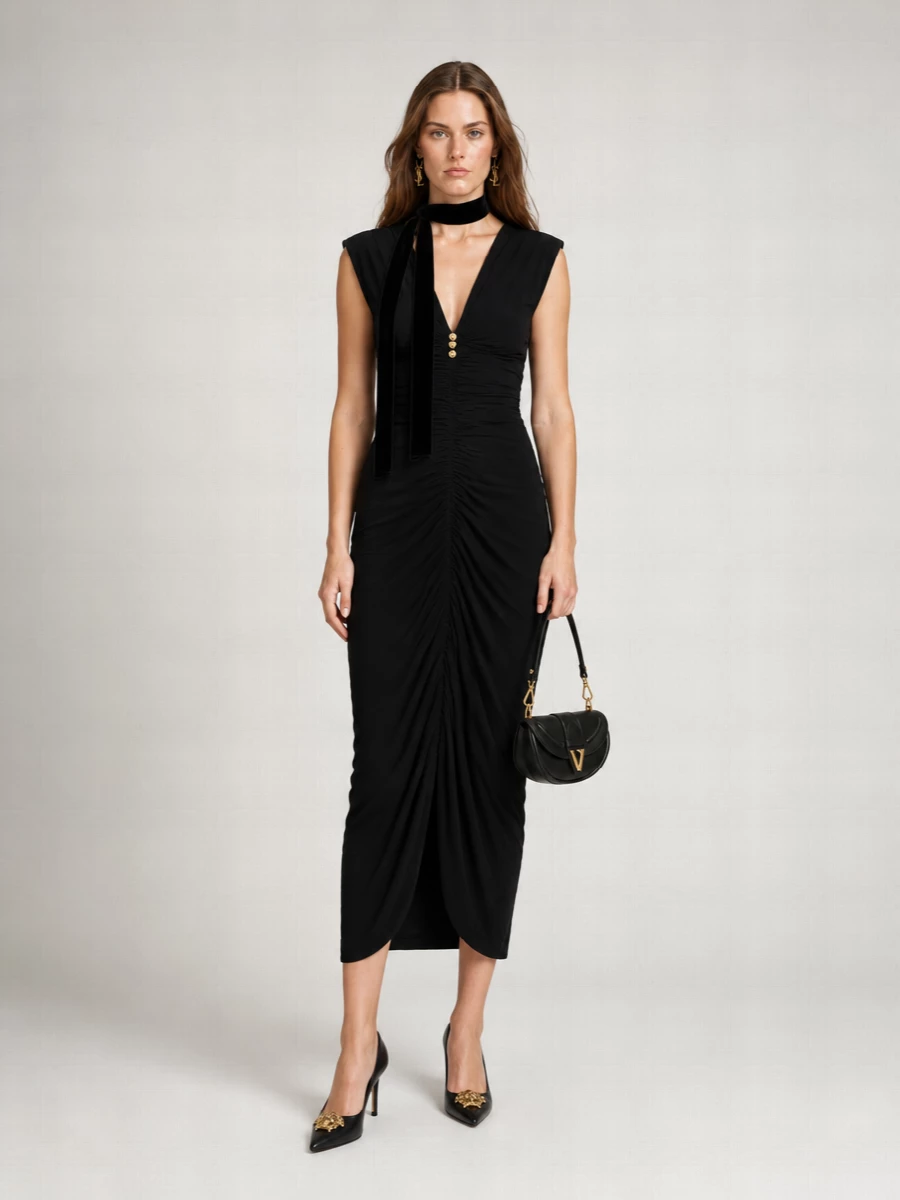 Versace Jersey Midi Dress