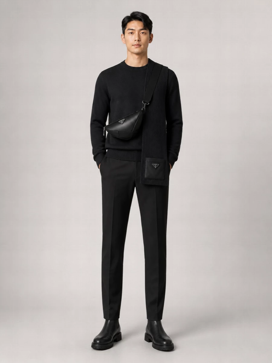 Off-White Ribbed Mohair Blend Jumper