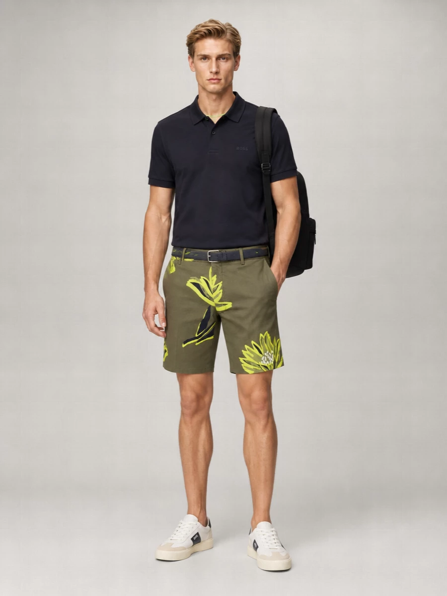 Boss Cotton Bermuda Shorts