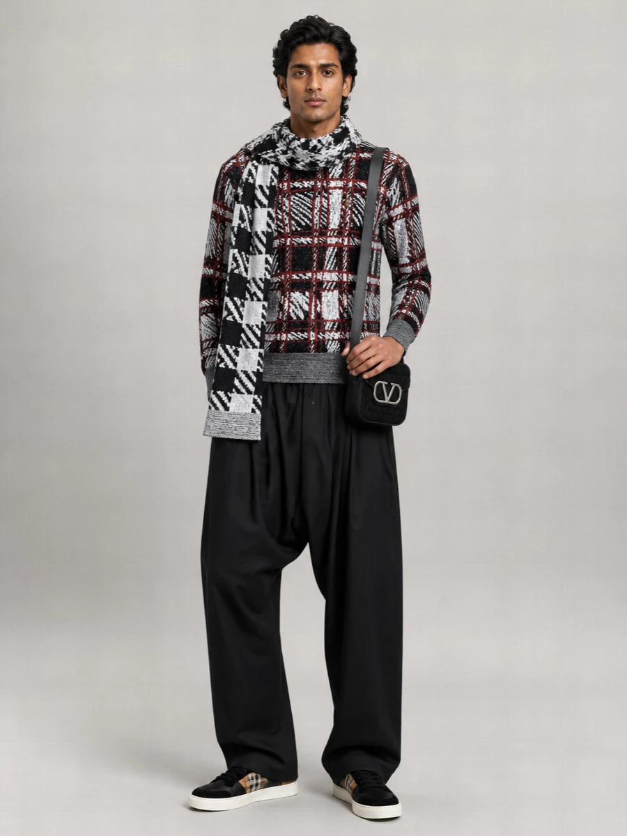 Dries Van Noten Wool Alpaca Scarf