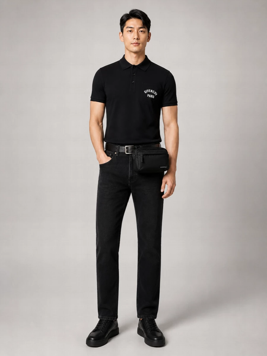 Givenchy Cotton Pocket Embroidery Polo Shirt