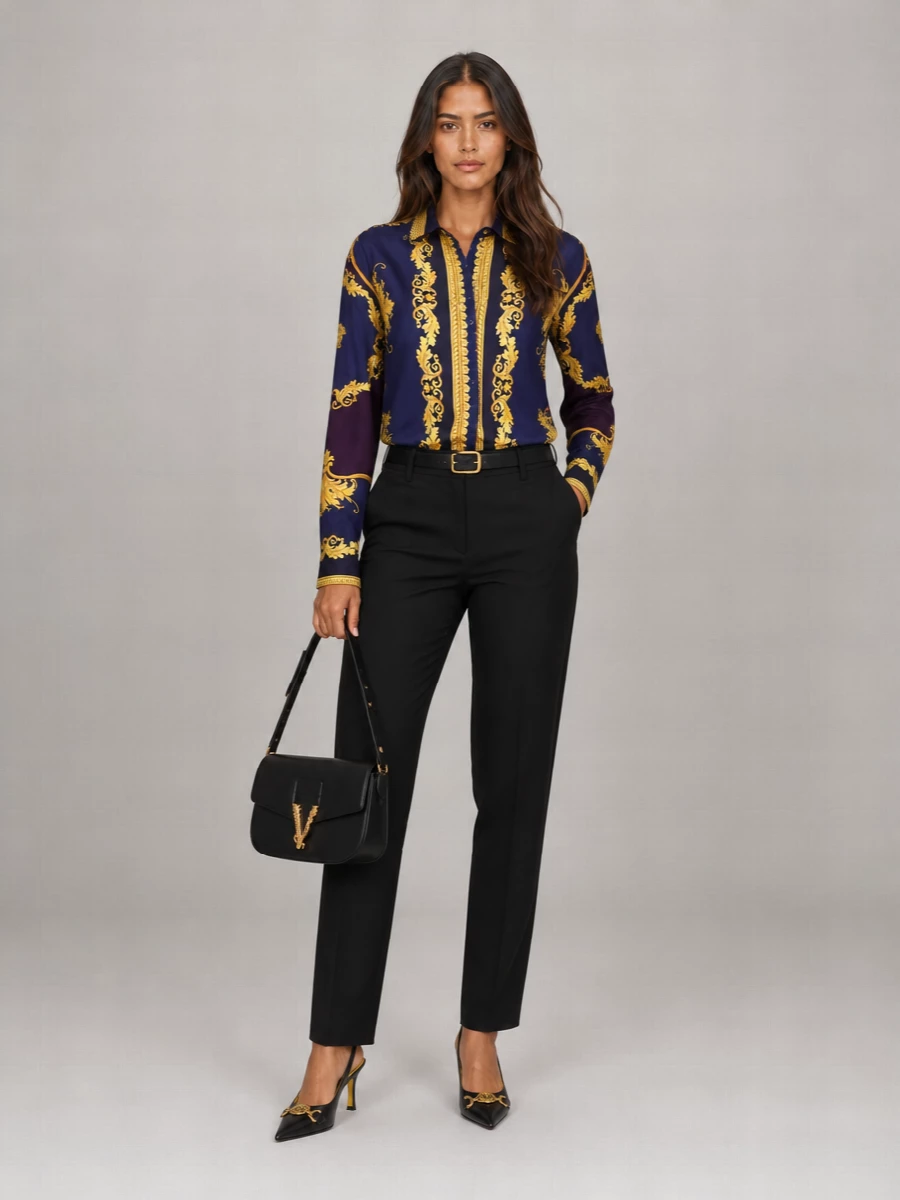 Versace silk shirt