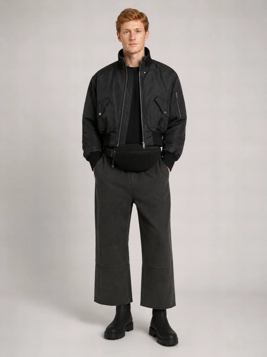 Entire Studios Padded Cropped Bomber Jacket