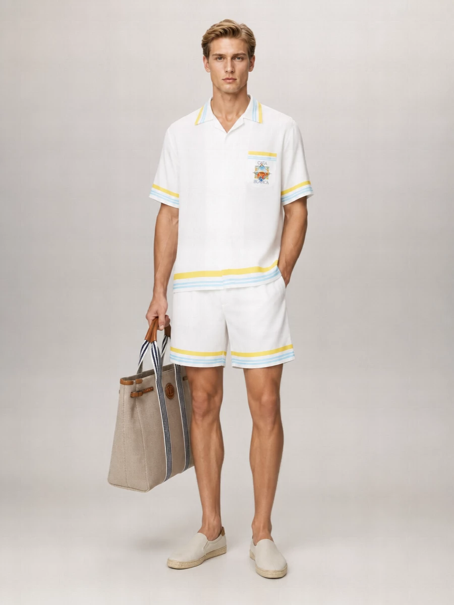 Casablanca Silk Swim Shorts