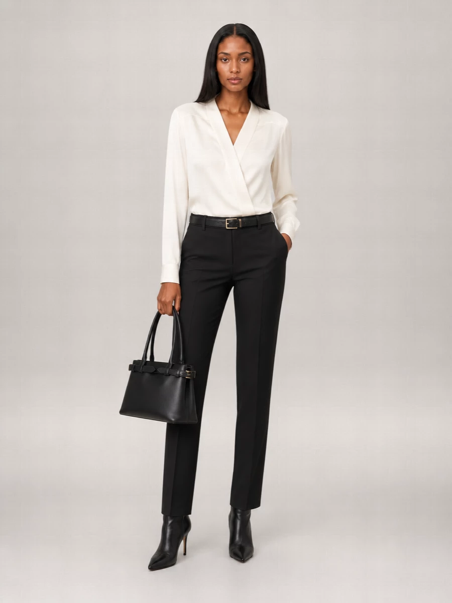 Giorgio Armani High-Rise Straight-Leg Trousers